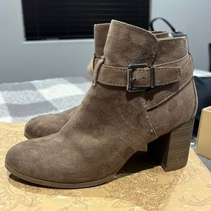 Suede booties
